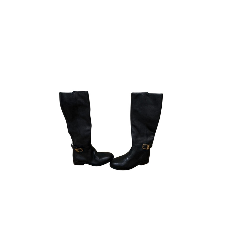 Tory Burch Brooke‎ Buckle Tall Riding Boots Black Size 7.5 NWOB - Picture 10 of 10